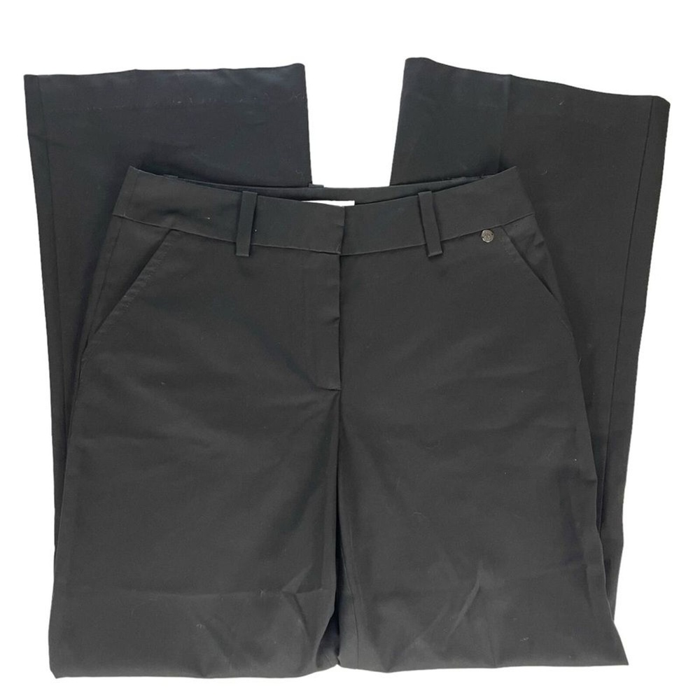 Trina Turk Black Wide Leg Trousers Size 4 Career‎ Office Pockets - Picture 2 of 11